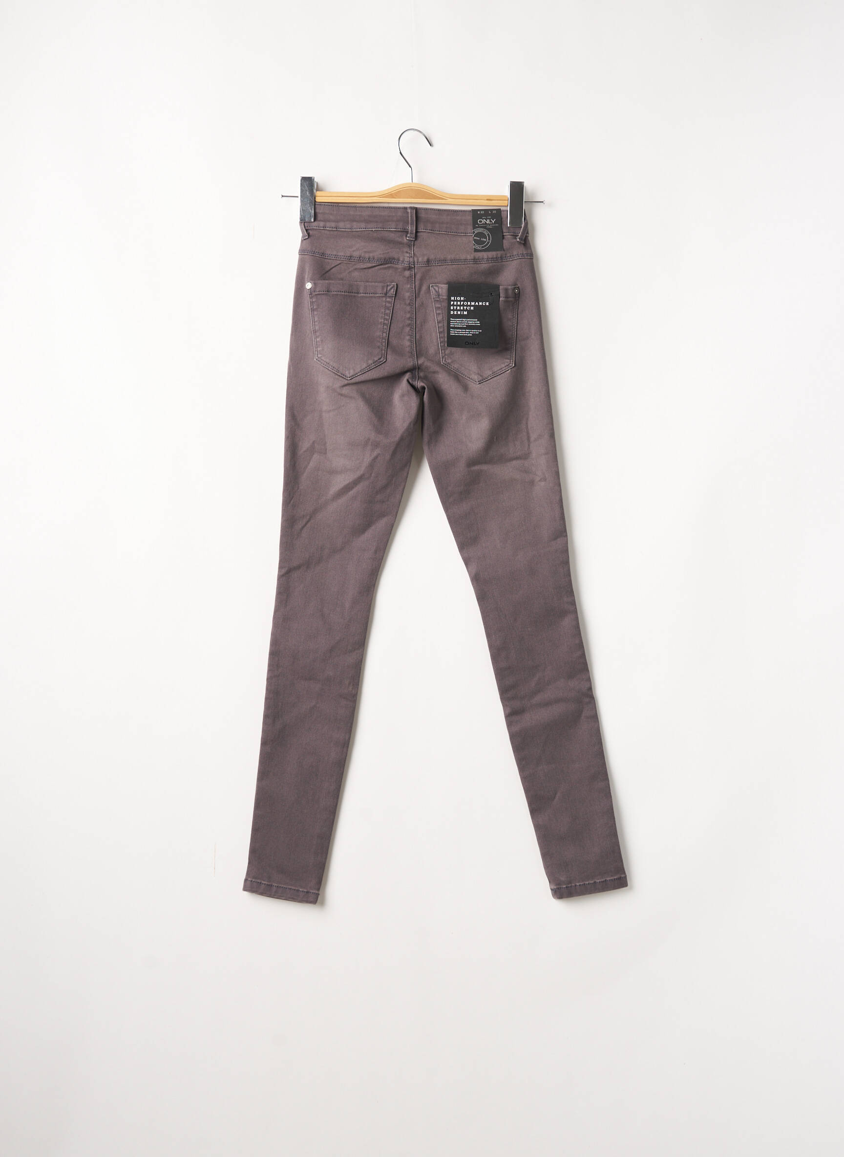 Only Jeans Skinny Femme couleur gris