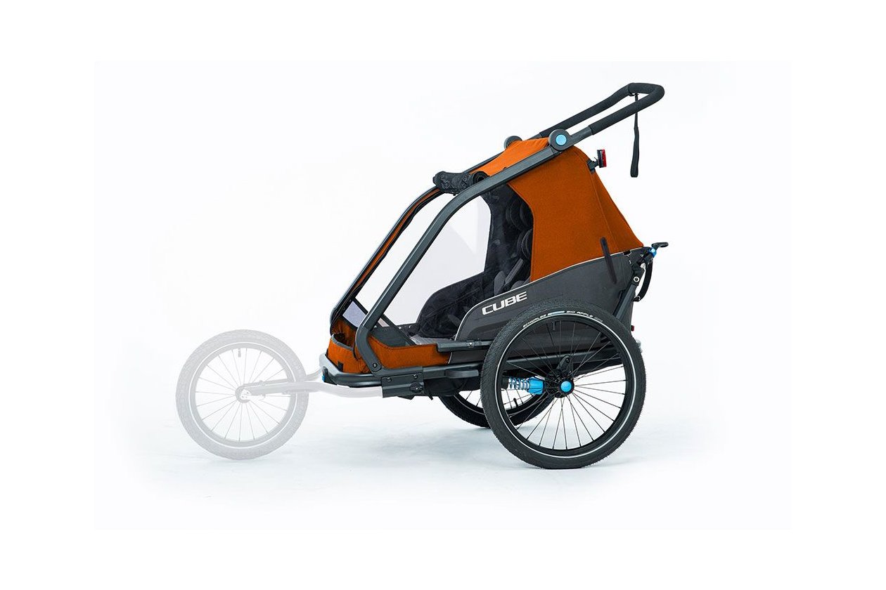 Cube Kinder Fahrradanhu00e4nger Double CMPT X Actionteam