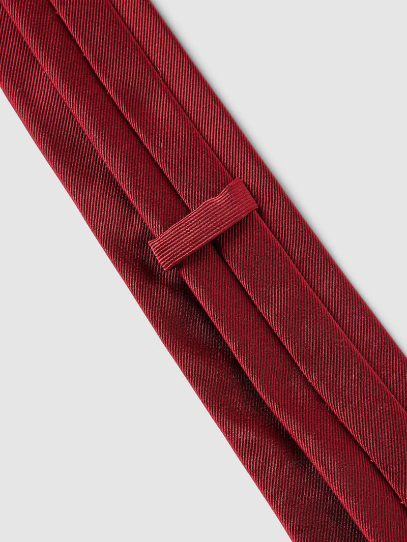 Krawatte mit Strukturmuster (7,5 cm) in rot