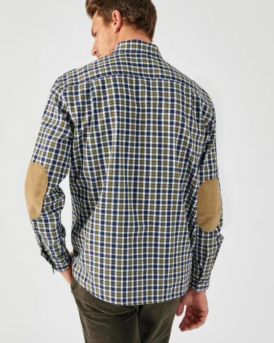 Chemise carreaux grattée pur coton doux