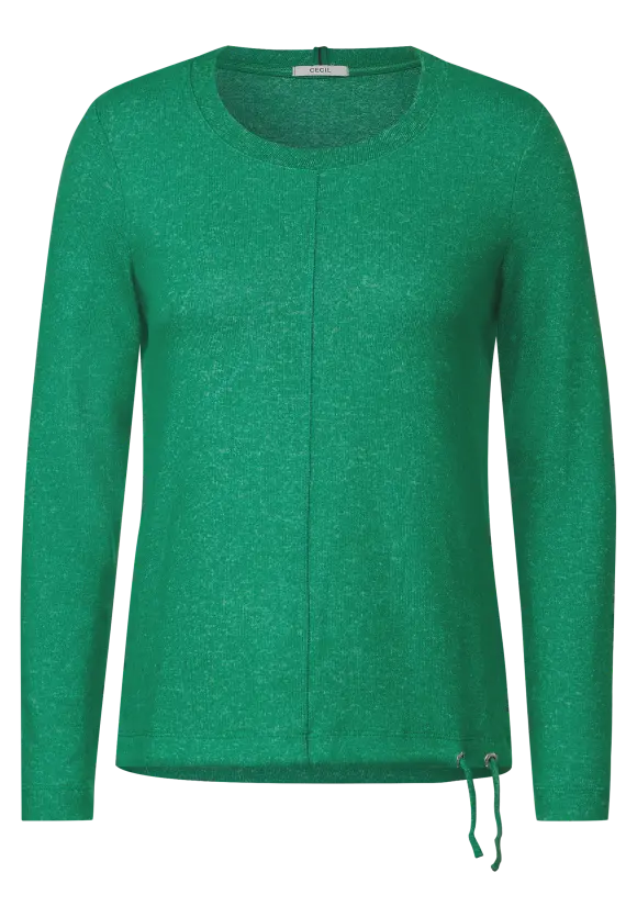CECIL Cosy Melange Langarmshirt