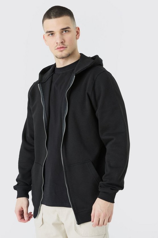 Tall Basic Hoodie mit Reißverschluss