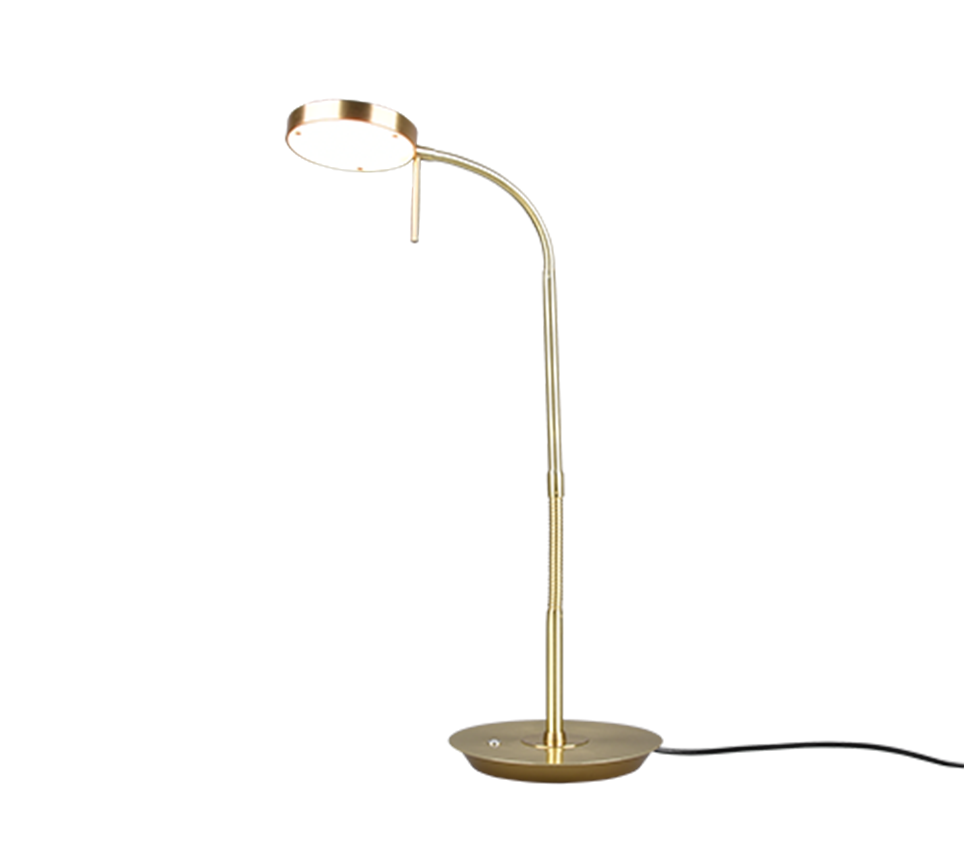 TRIO LED Tischleuchte Monza Messing