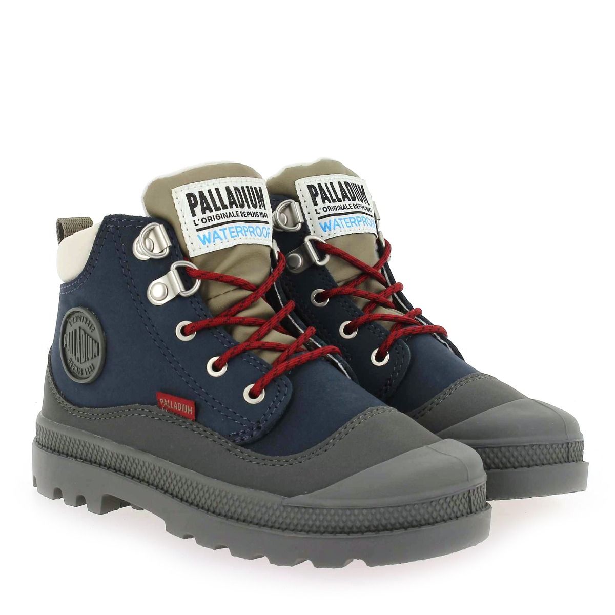 Palladium  PAMPA HI CUFF HKR WP - Marine Gris