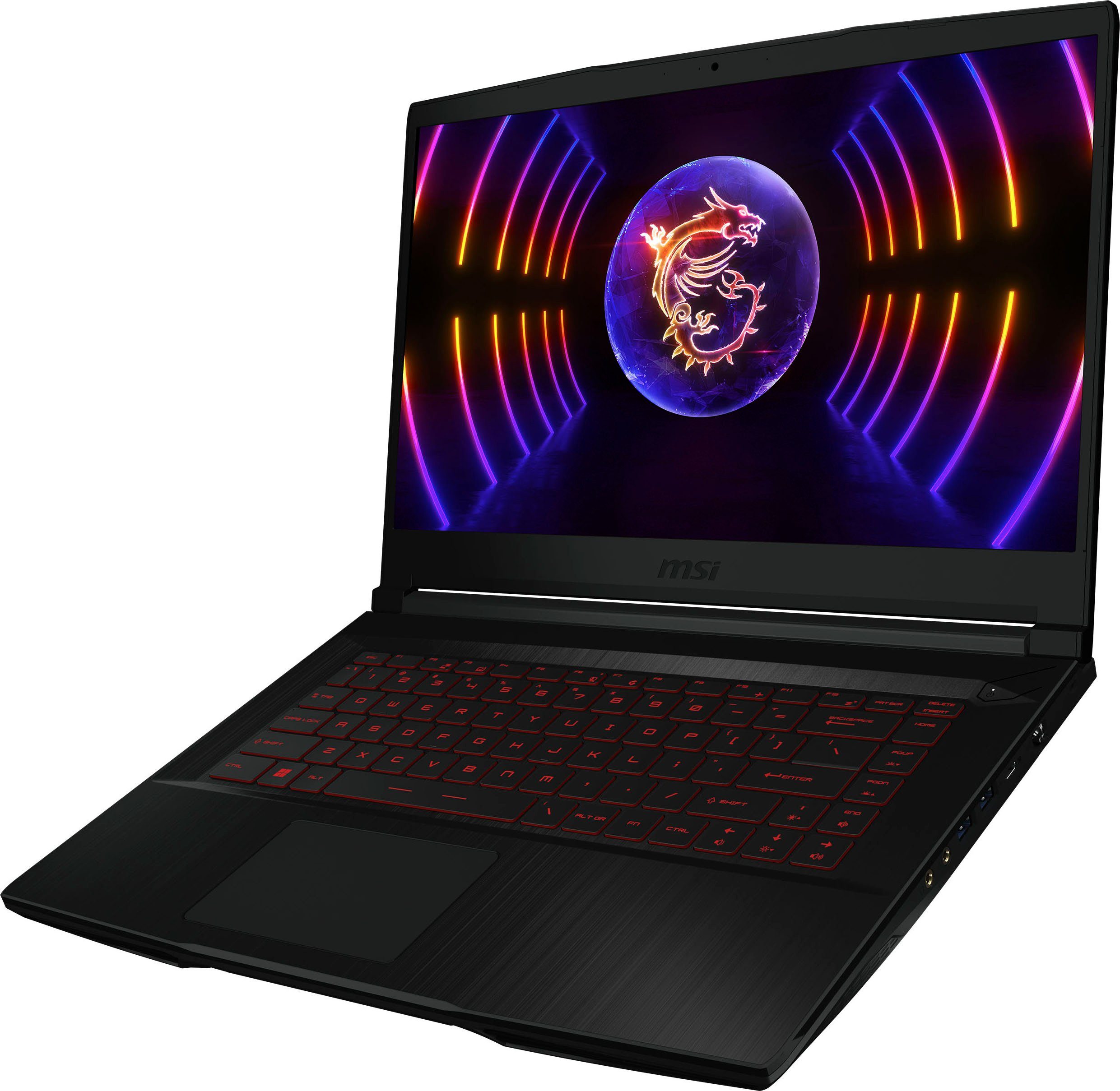 MSI Thin GF63 12UC-822 Gaming-Notebook (39,6 cm/15,6 Zoll, Intel Core i5 12450H, GeForce RTX 3050, 512 GB SSD)