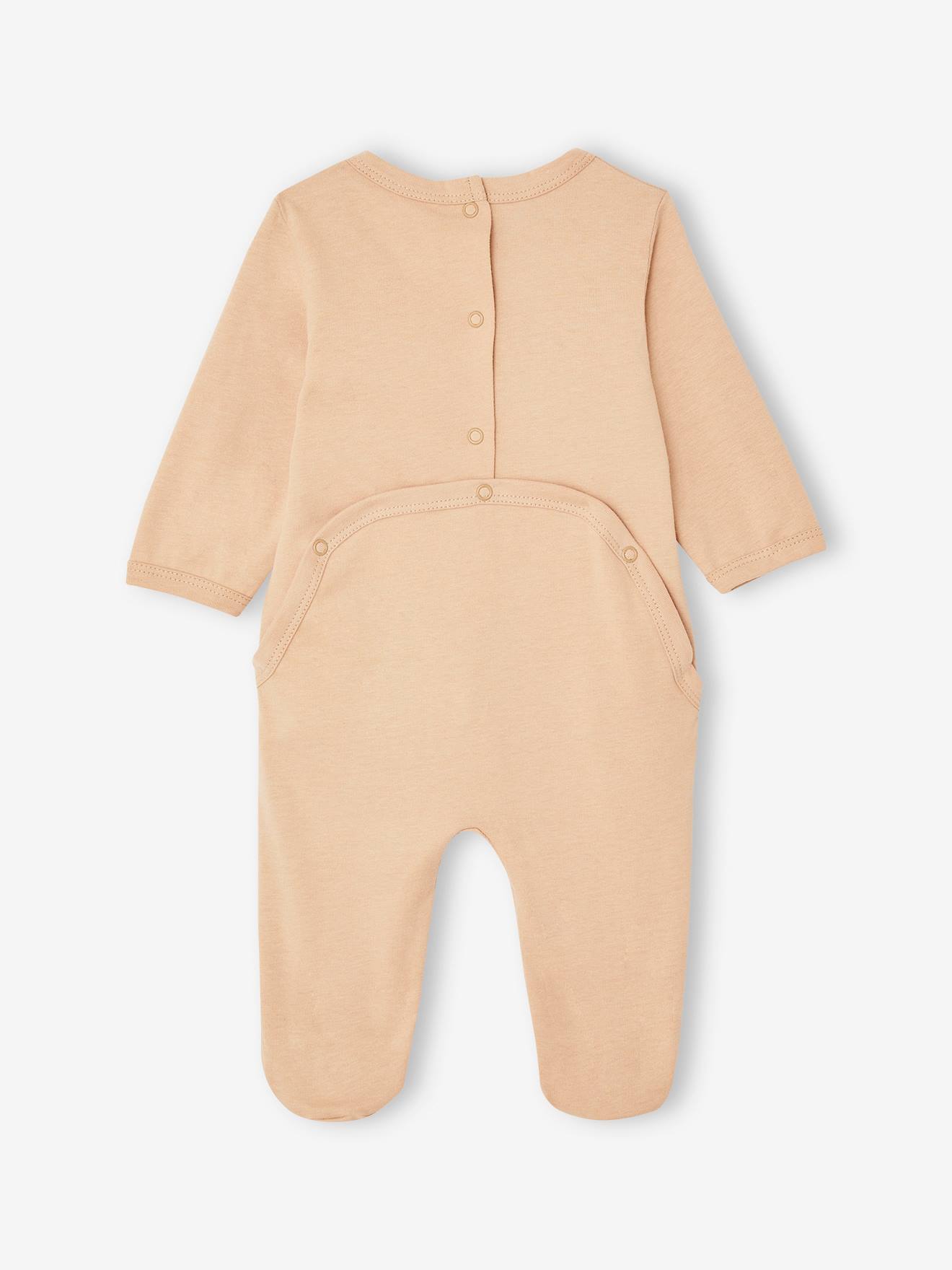 Vertbaudet 2er-Pack Baby Strampler aus Jersey Oeko-Tex - pfirsich