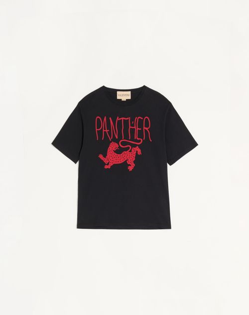 Camiseta de algodão estampada
