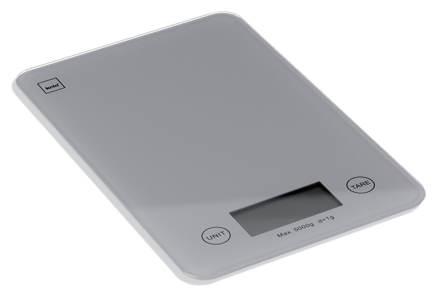 kela Auflaufform Küchenwaage PINTA, Grau, B 15 cm, Glas