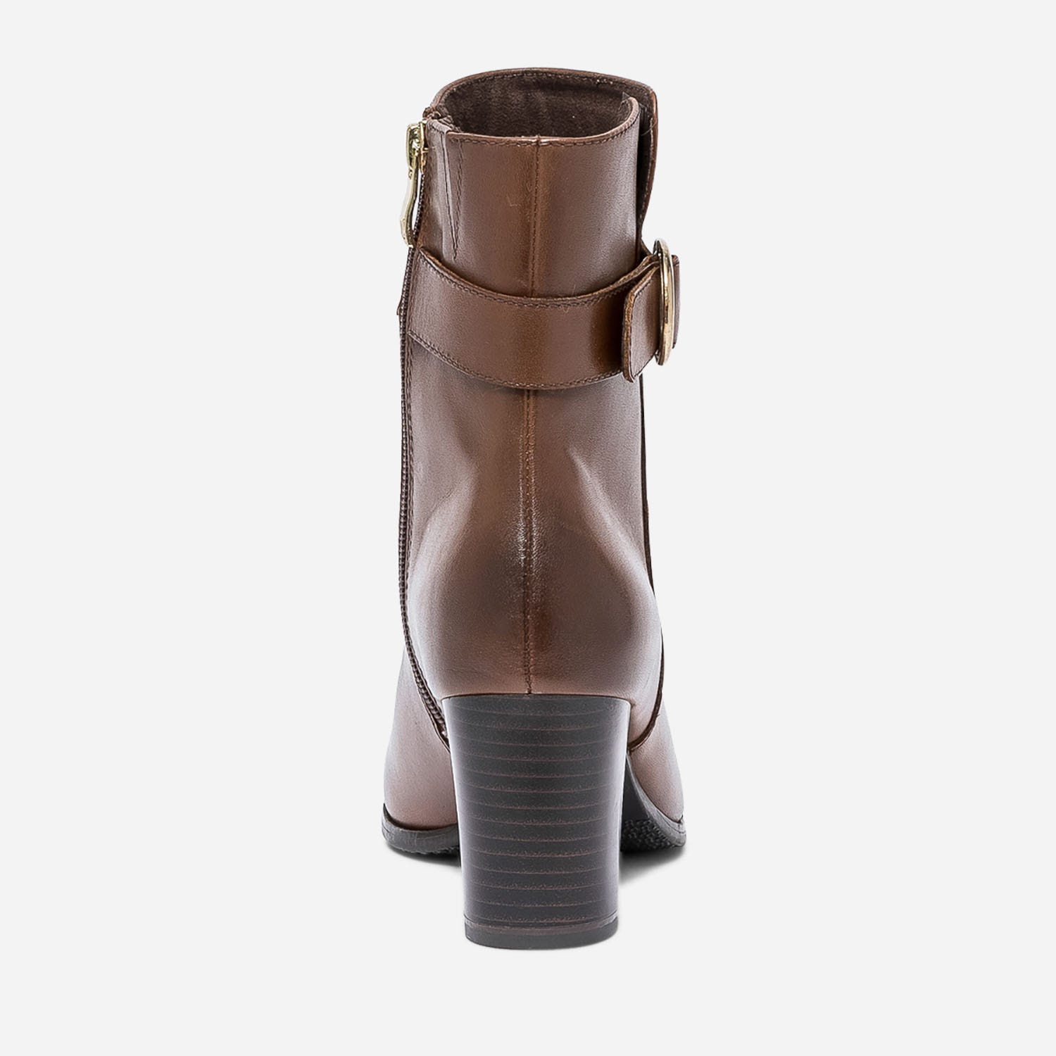 Boots CAPRICE cognac en cuir à talon