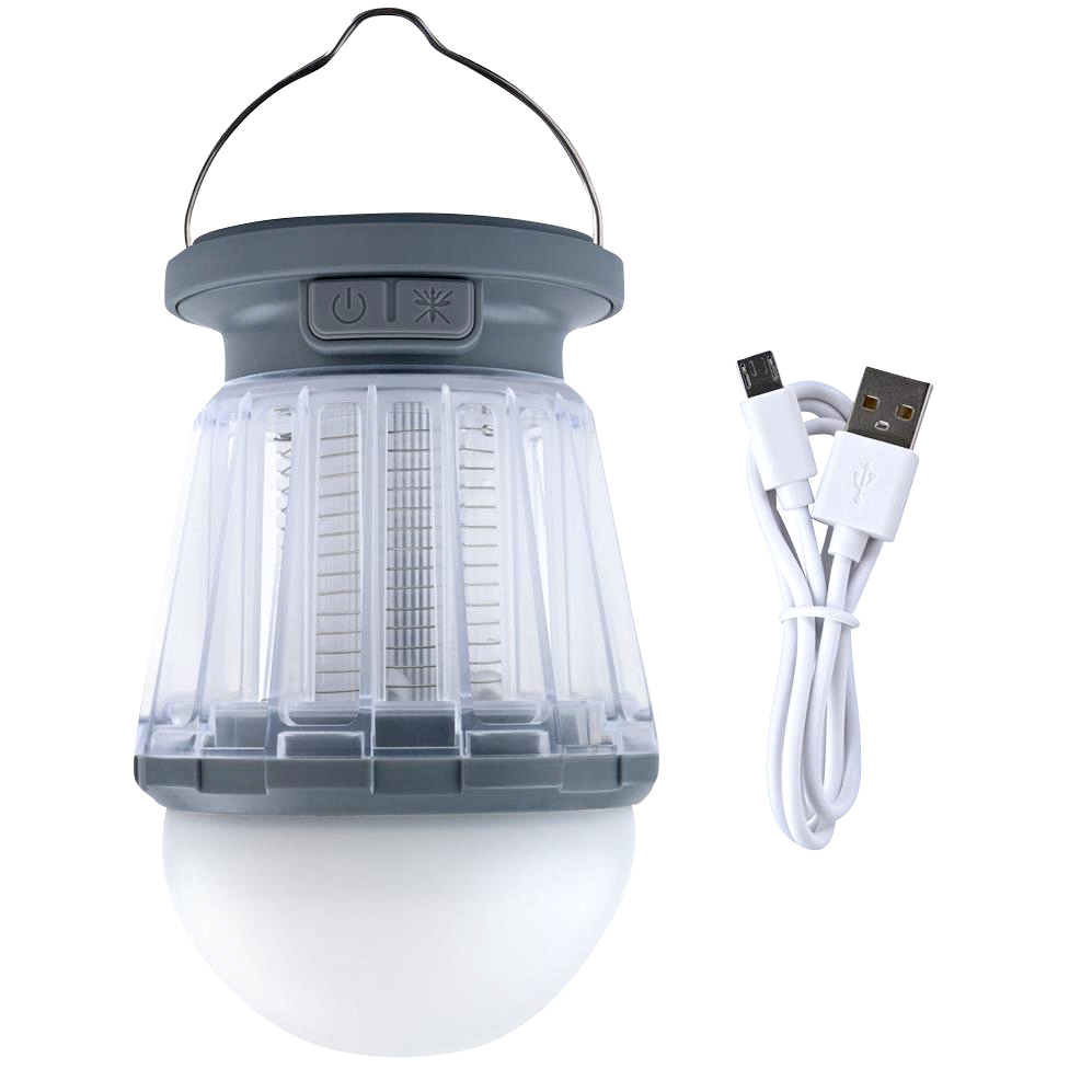 Dörr LED Solar Campinglampe Anti-Moskito (hellgrau)