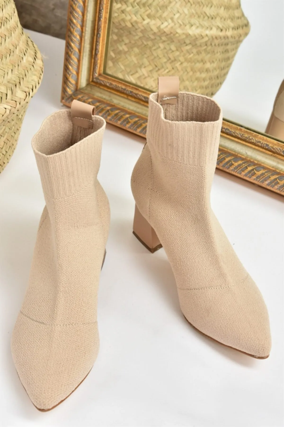 Fox Shoes  Skin Knitwear Damenstiefel mit dickem Absatz L422763057