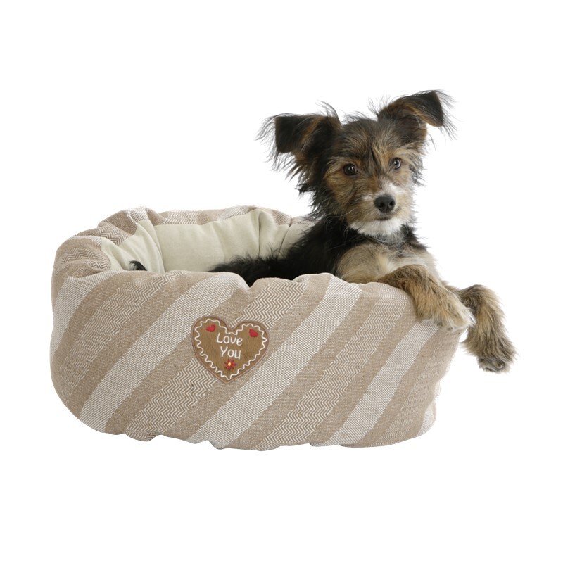 Kerbl Hundebetten Kerbl Welpenbett Love you beige