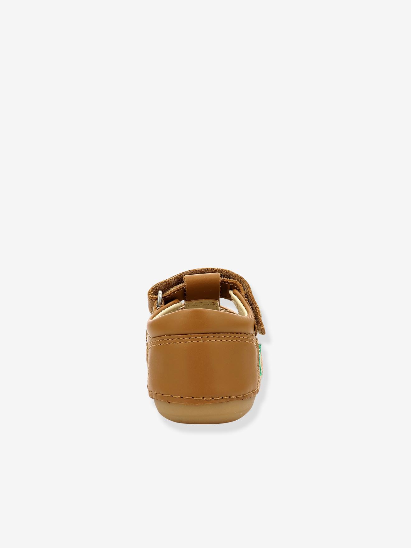 Sandales cuir bébé Sushy Originel Softers KICKERS® blanc