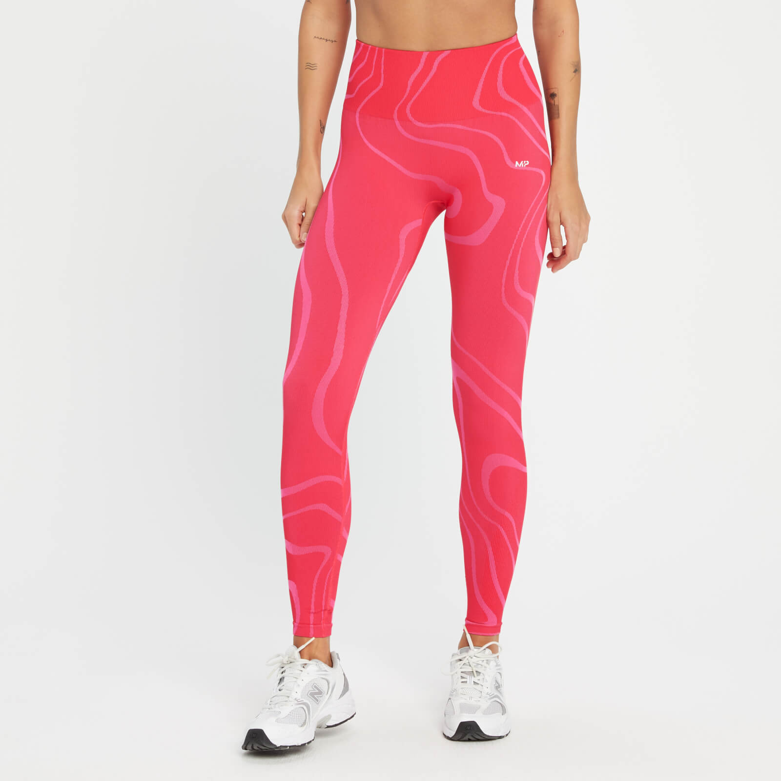 Legging sans coutures MP Tempo Wave pour femmes – Rouge