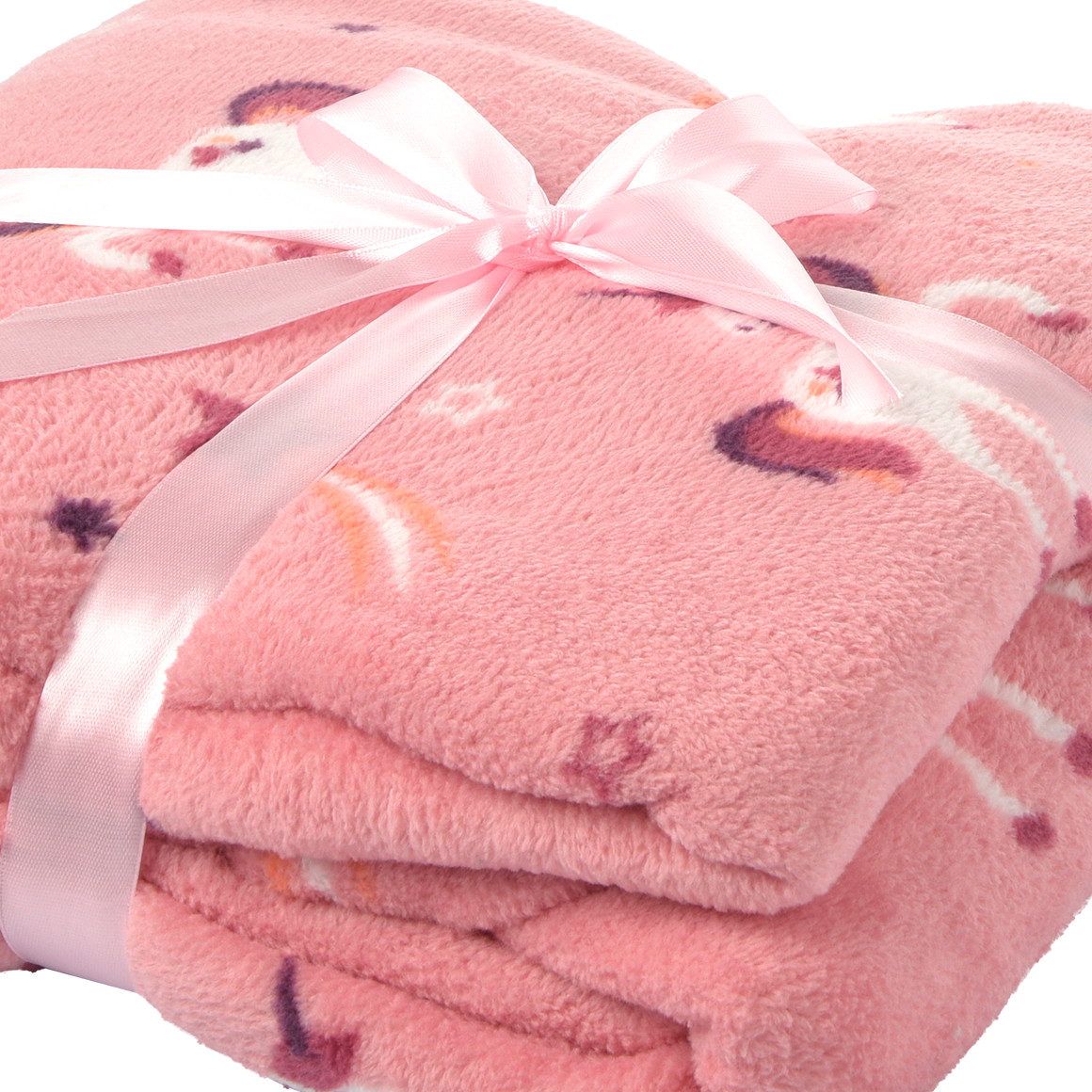 Kuscheldecke mit Einhorn-Motiv