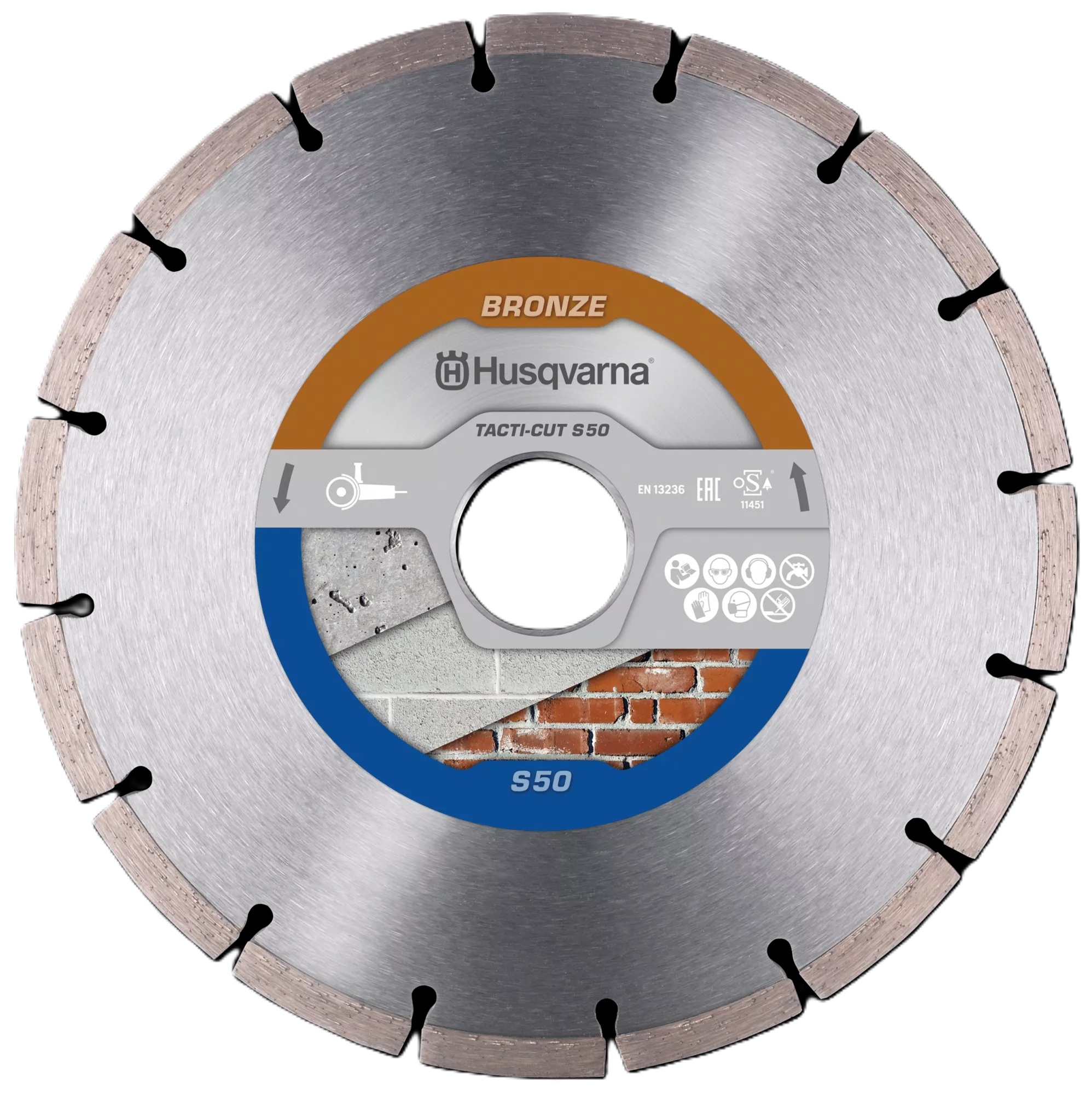 Husqvarna 579819260 Tacti-CUT S50 Lame de scie diamantée à sec Universel 180 mm