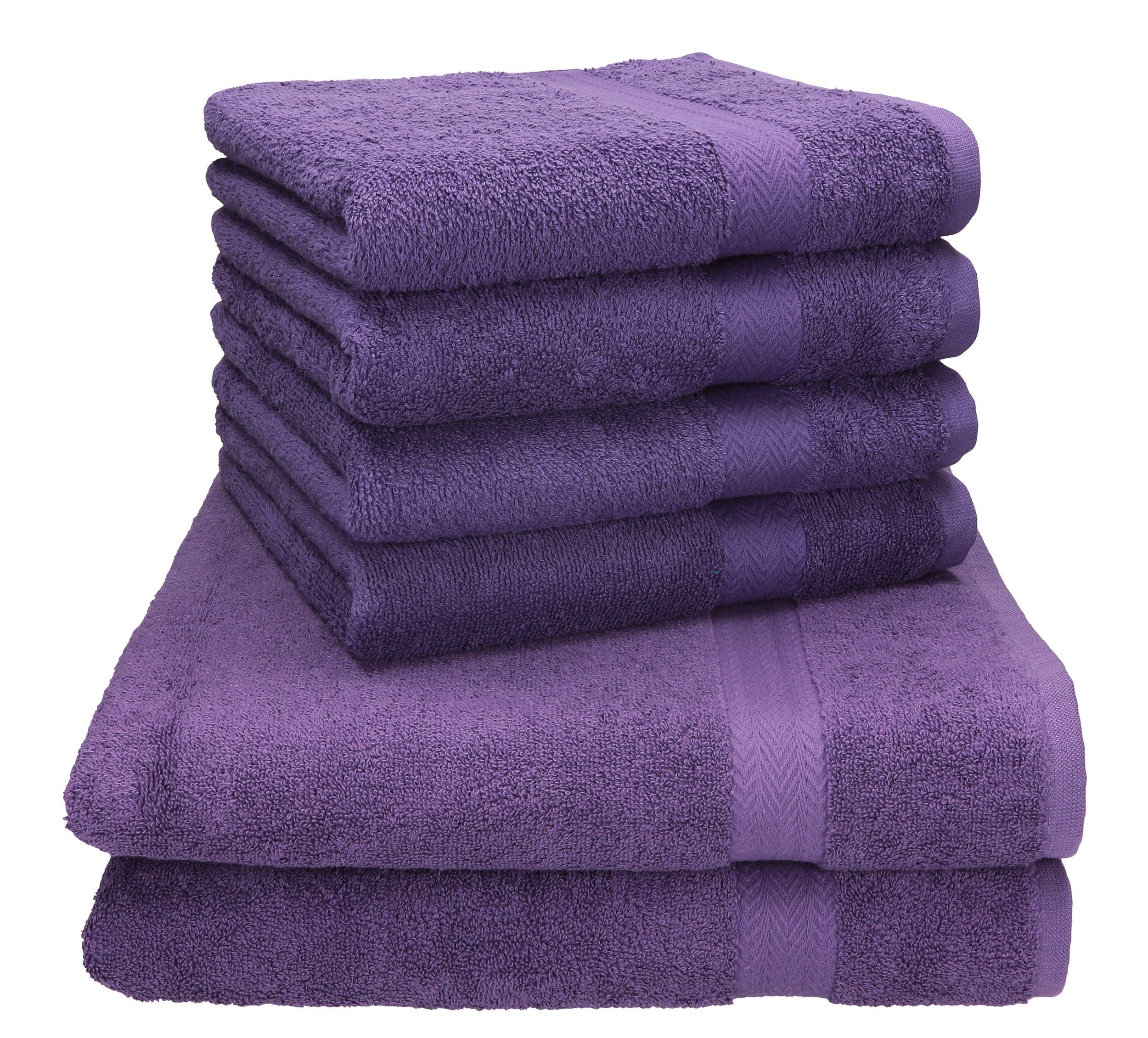 Betz Handtuch Set 6-TLG. Handtuch-Set Premium 100% Baumwolle 2 Stück Duschtücher 70x140 cm 4 Stück Handtücher 50x100 cm, 100% Baumwolle, (6-tlg)