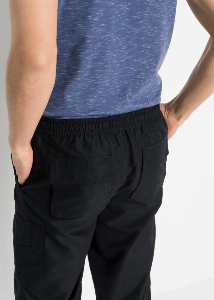 Mikrofaser 3/4-Hose mit Komfortschnitt, Regular Fit