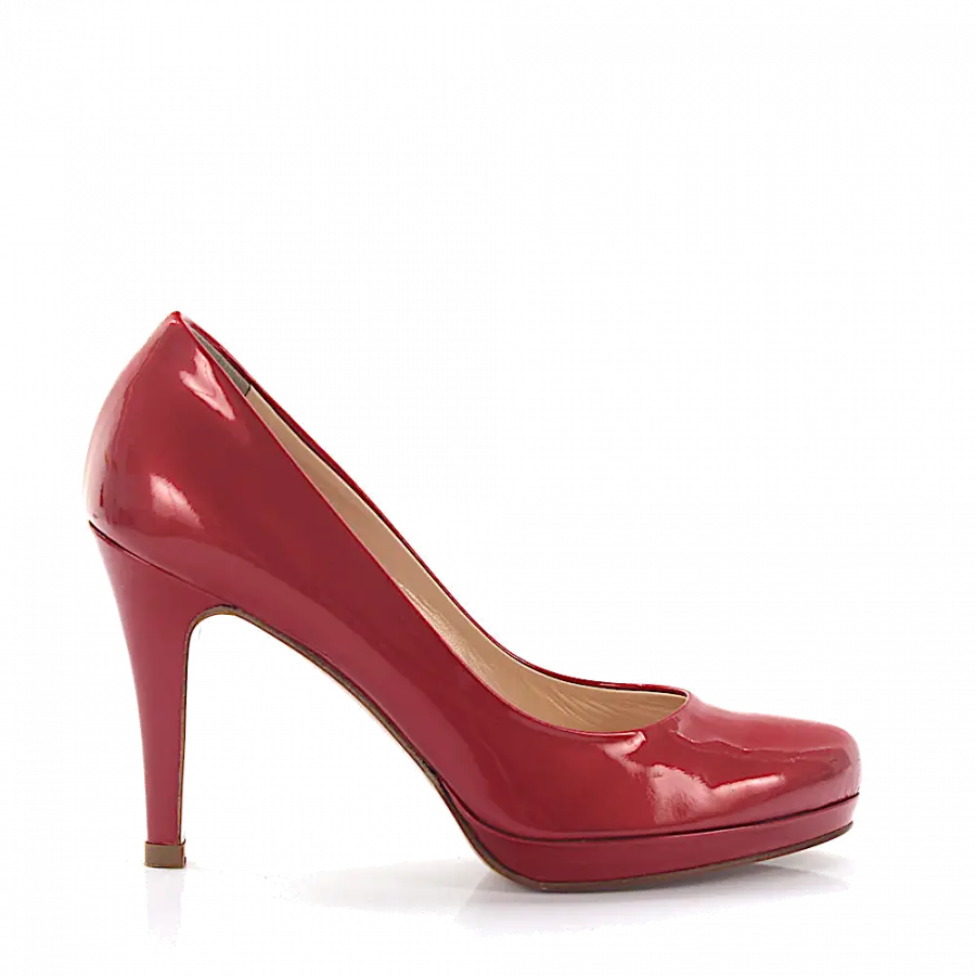 Budapester - High Heels Pumps 7013 Lackleder - rot