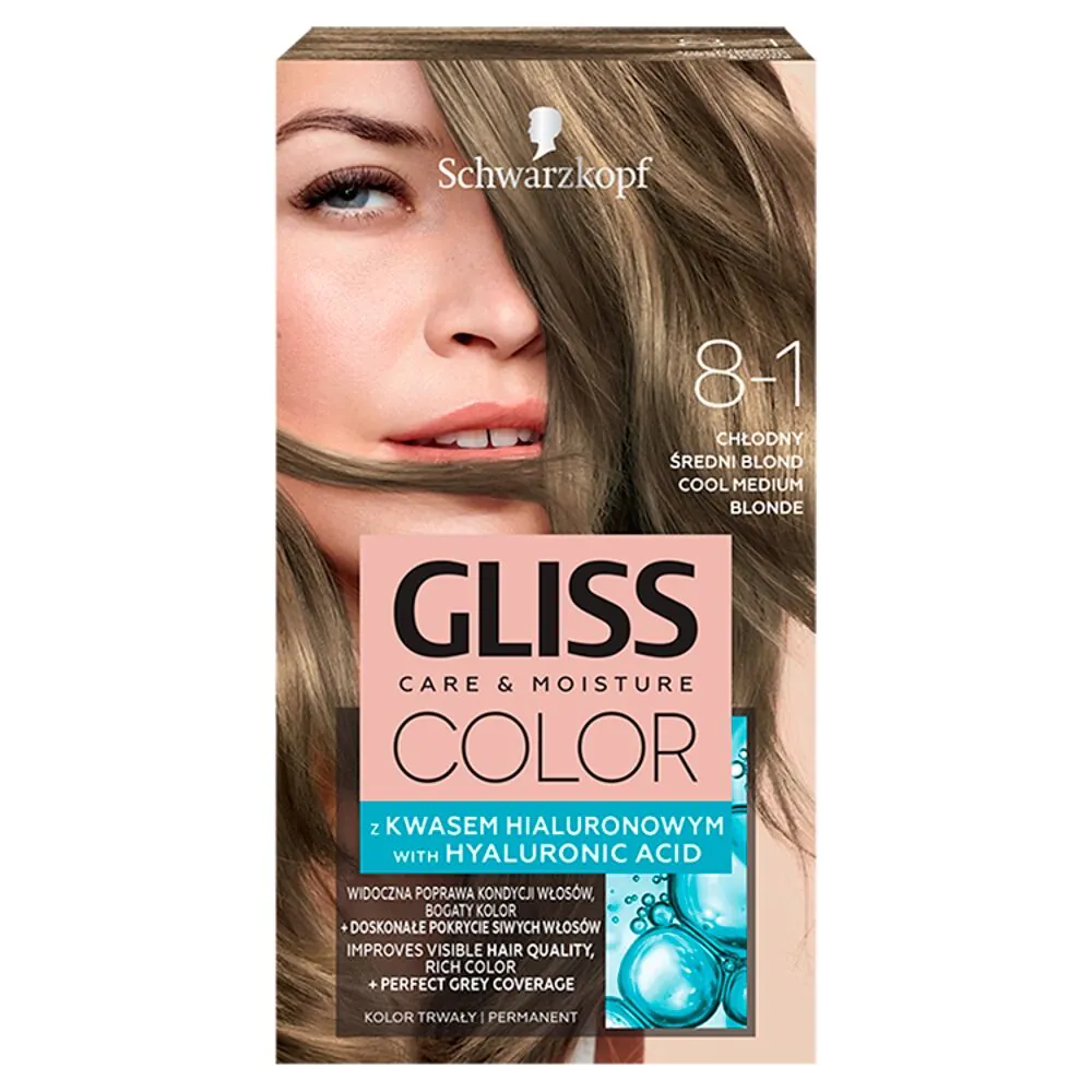 Gliss Color farba za kosu 8-1 Hladno srednje plava