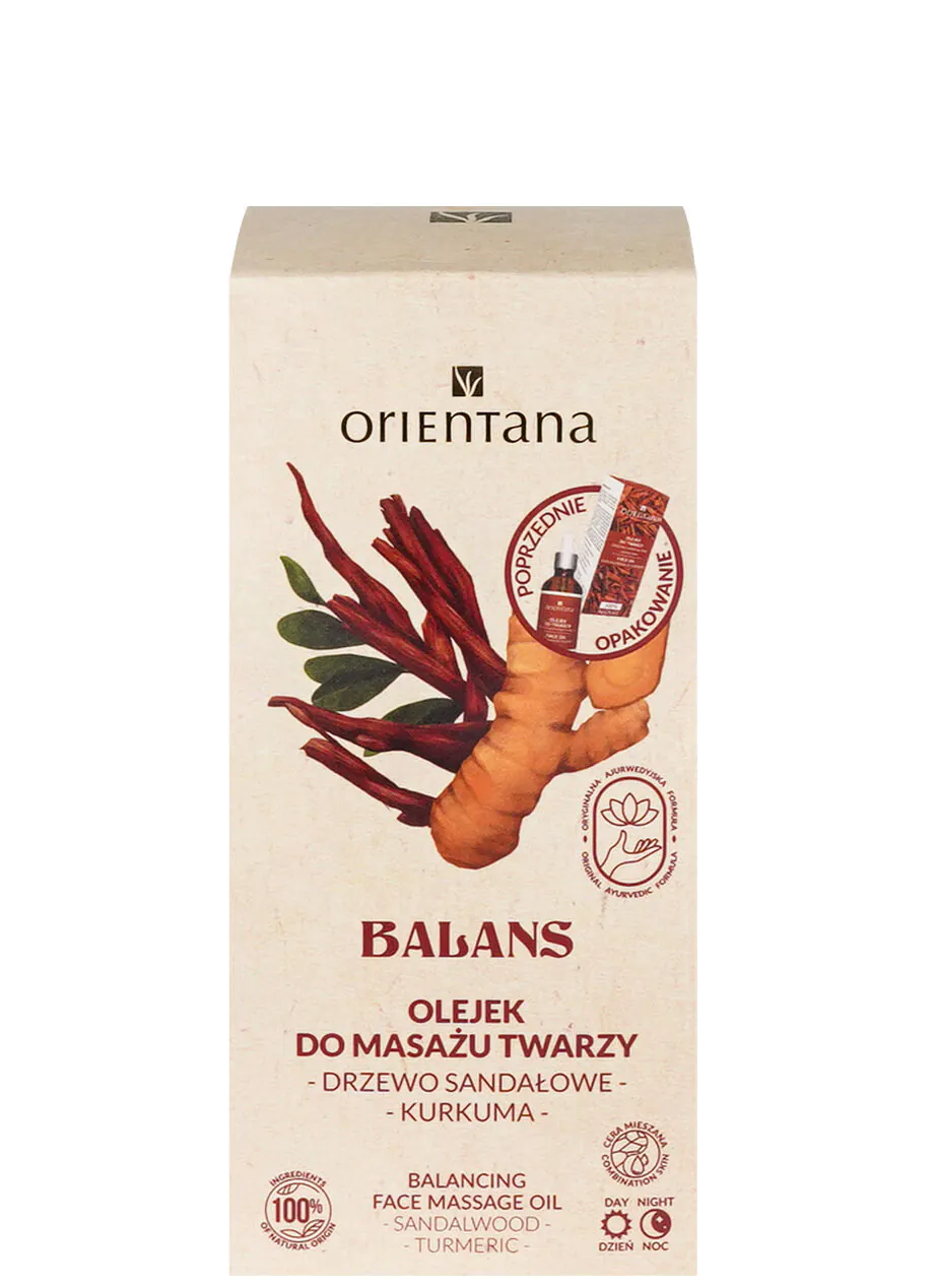 Orientana Balance ulje za masažu lica sa sandalovinom i kurkumom