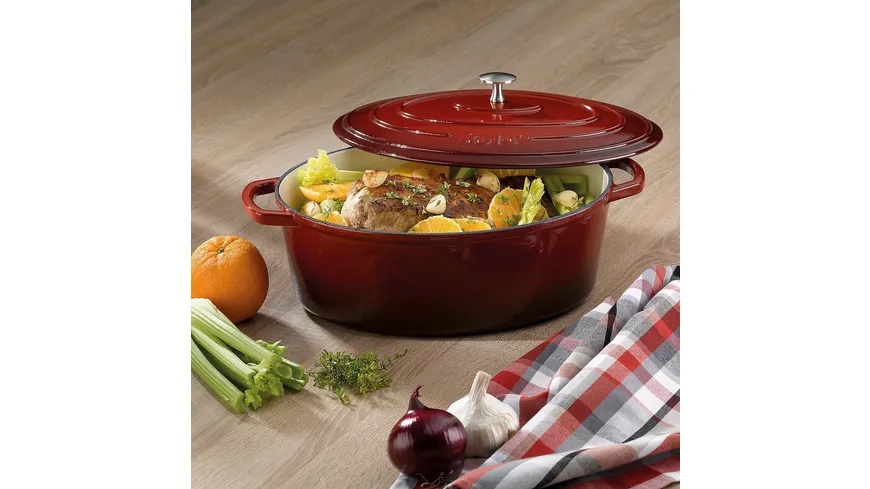 kela Bräter oval Calido 9,3l rot