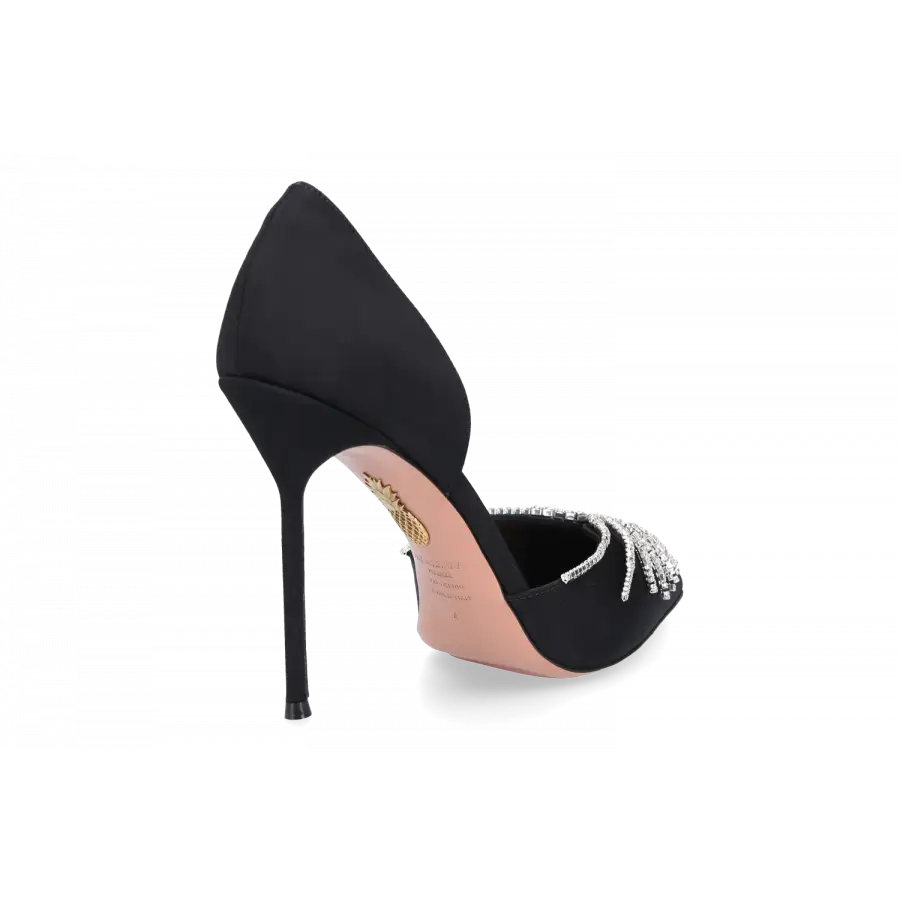 Aquazzura - Pumps SUNSHINE 105 Veloursleder - schwarz