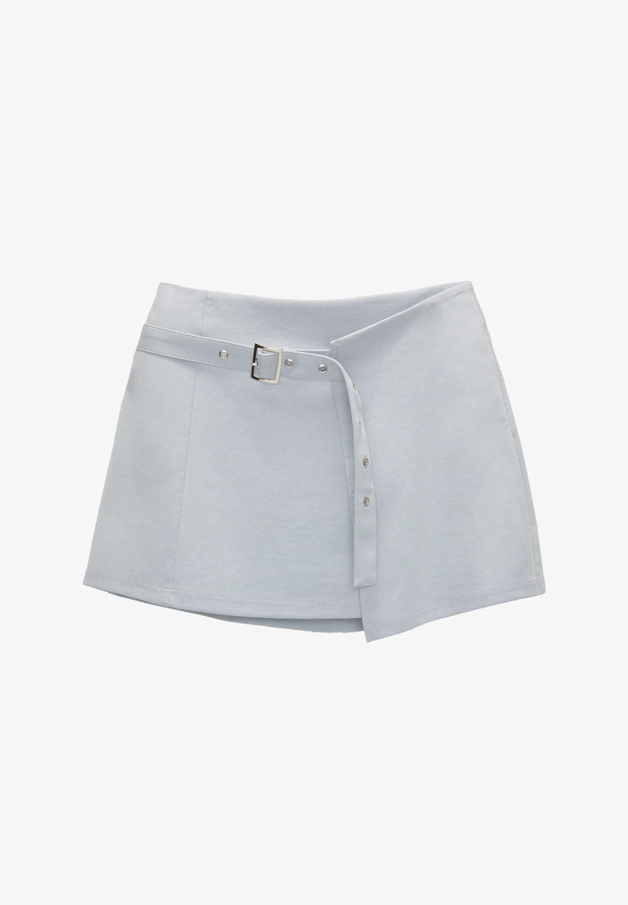 PULL&BEAR ASYMMETRIC BUCKLED - Falda cruzada