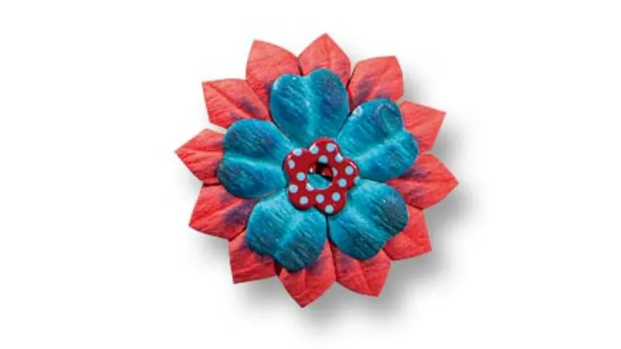 folia Papierblumen farbig sortiert