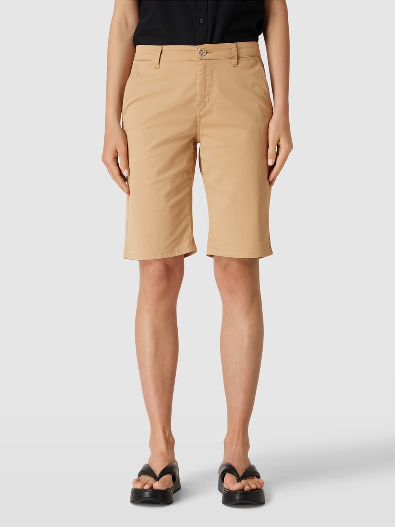 Chino-Shorts mit Allover-Print in beige