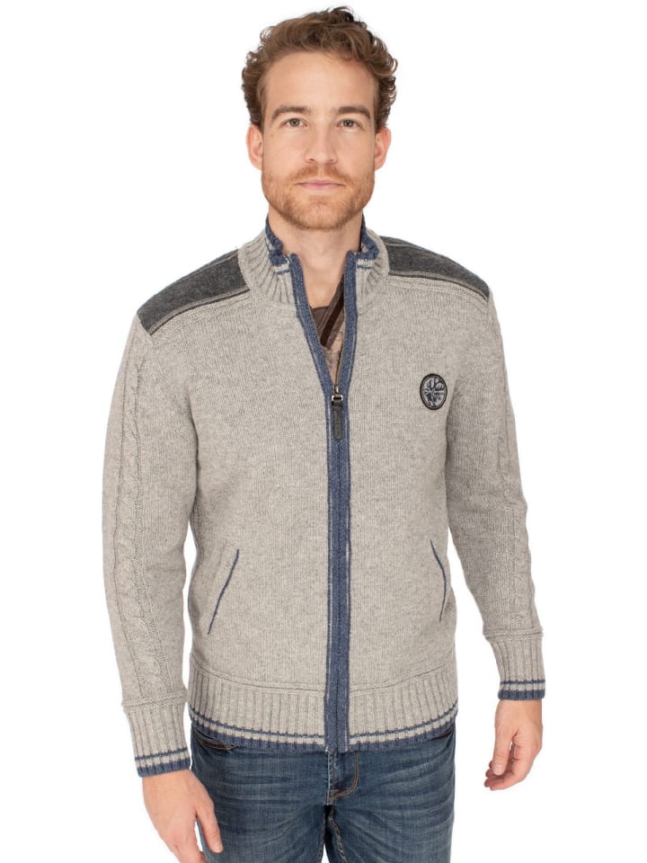 Spieth & Wensky Strickjacke BETZBACH in hellgrau günstig kaufen