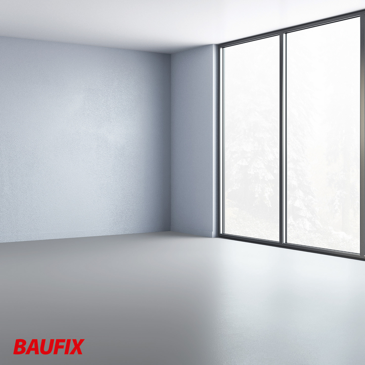 Baufix Boden-Flüssigkunststoff lichtgrau matt, 5 Liter, Beton- und Bodenfarbe