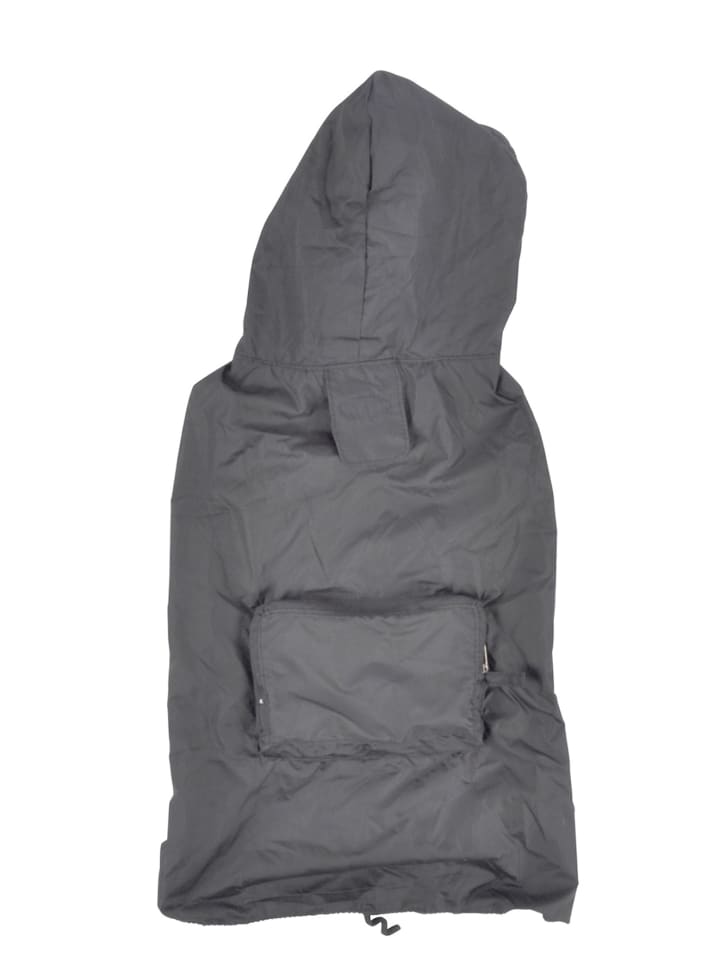 dynamic24 Hunde Regenjacke Kapuze Jacke Mantel in Grau günstig kaufen