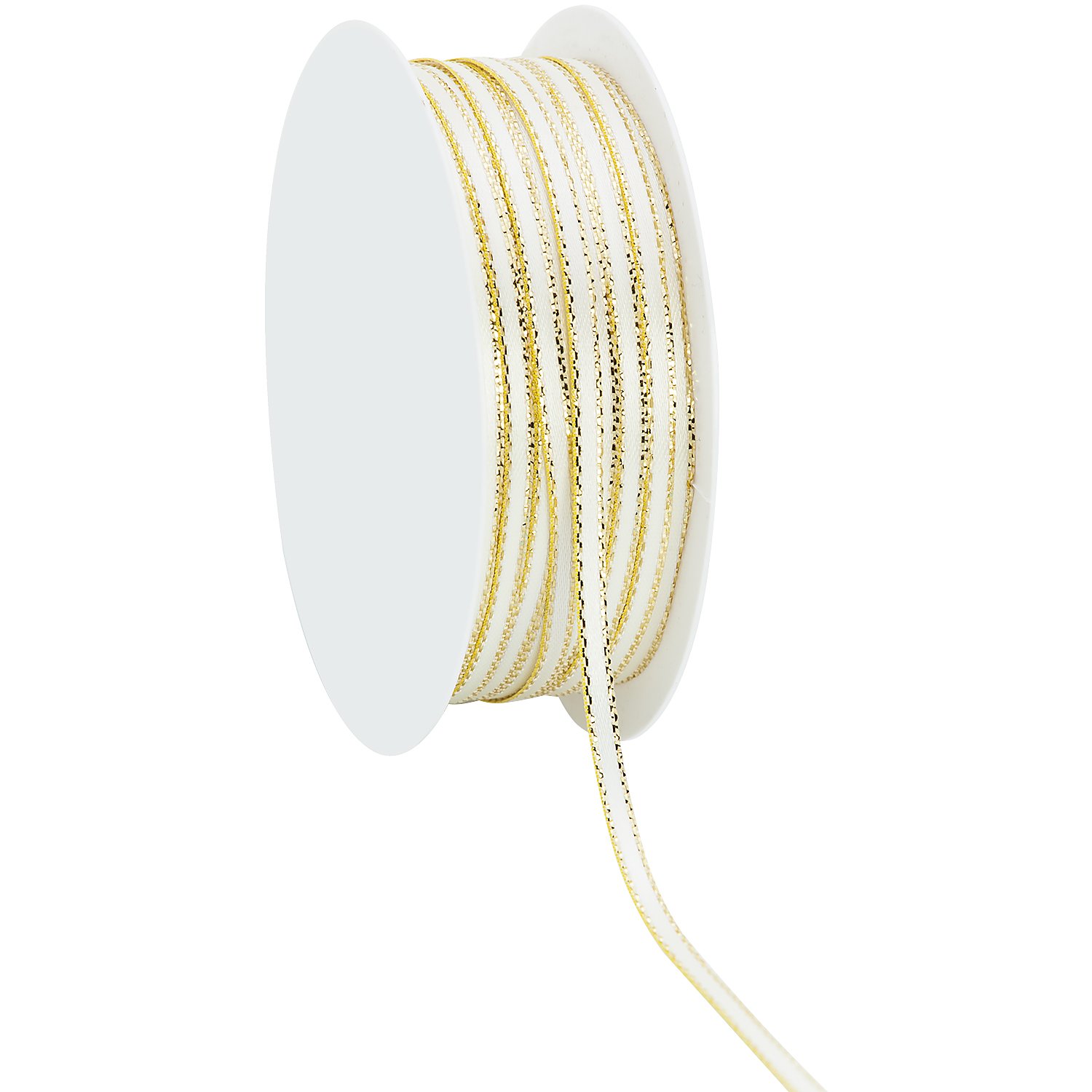 Satinband, creme-gold, 3 mm, 20 m