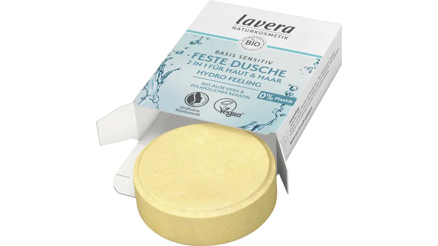 lavera Feste Dusche 2 in 1 basis sensitiv Hydro Feeling 50 g