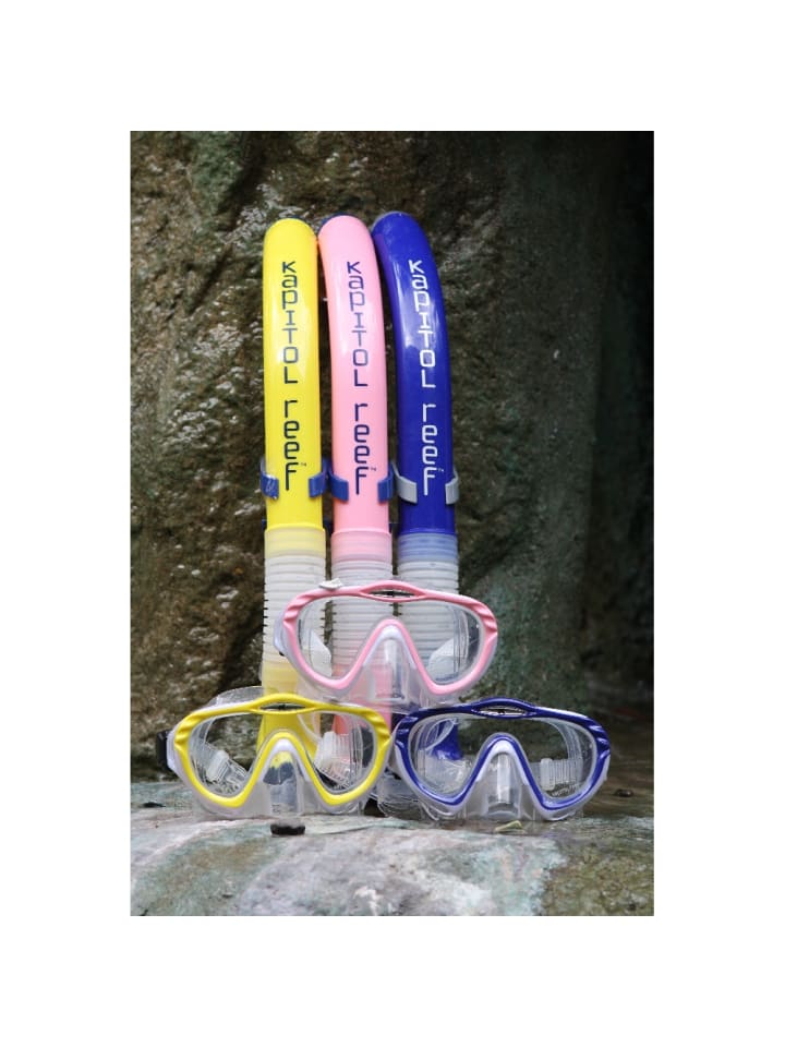 Kapitol Reef Kapitol Reef 2-teiliges Taucherset Schnorchel und Maske Profiqualität pink günstig kaufen onesize