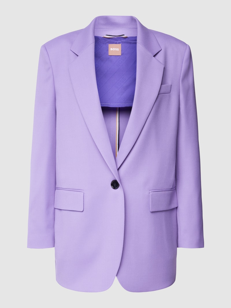 Blazer mit Strukturmuster Modell 'Jaleno' in flieder