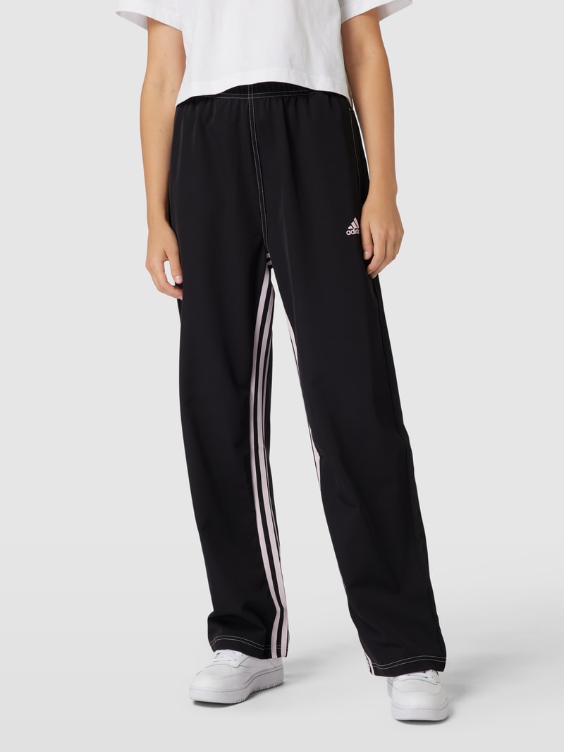 Sweatpants mit Label-Details in schwarz