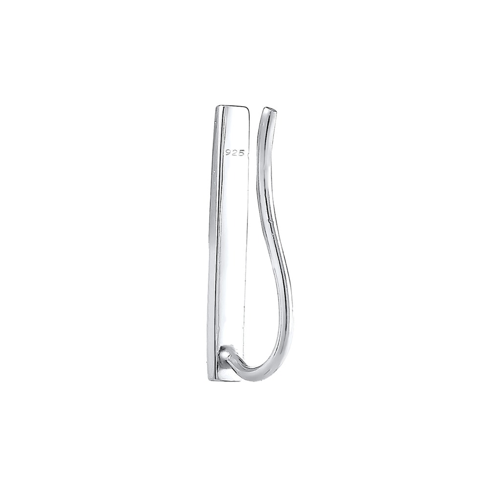Elli Elli Boucles d'Oreilles Femme Simple de Base en Argent Sterling 925 Boucles d'oreilles