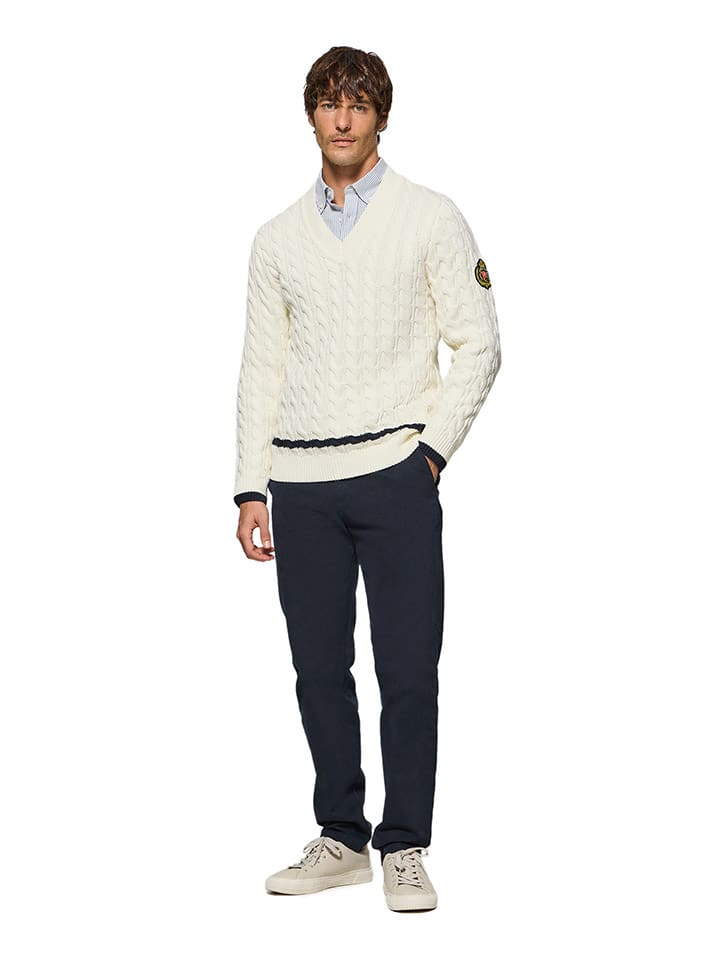 Polo Club Pullover in Creme günstig kaufen
