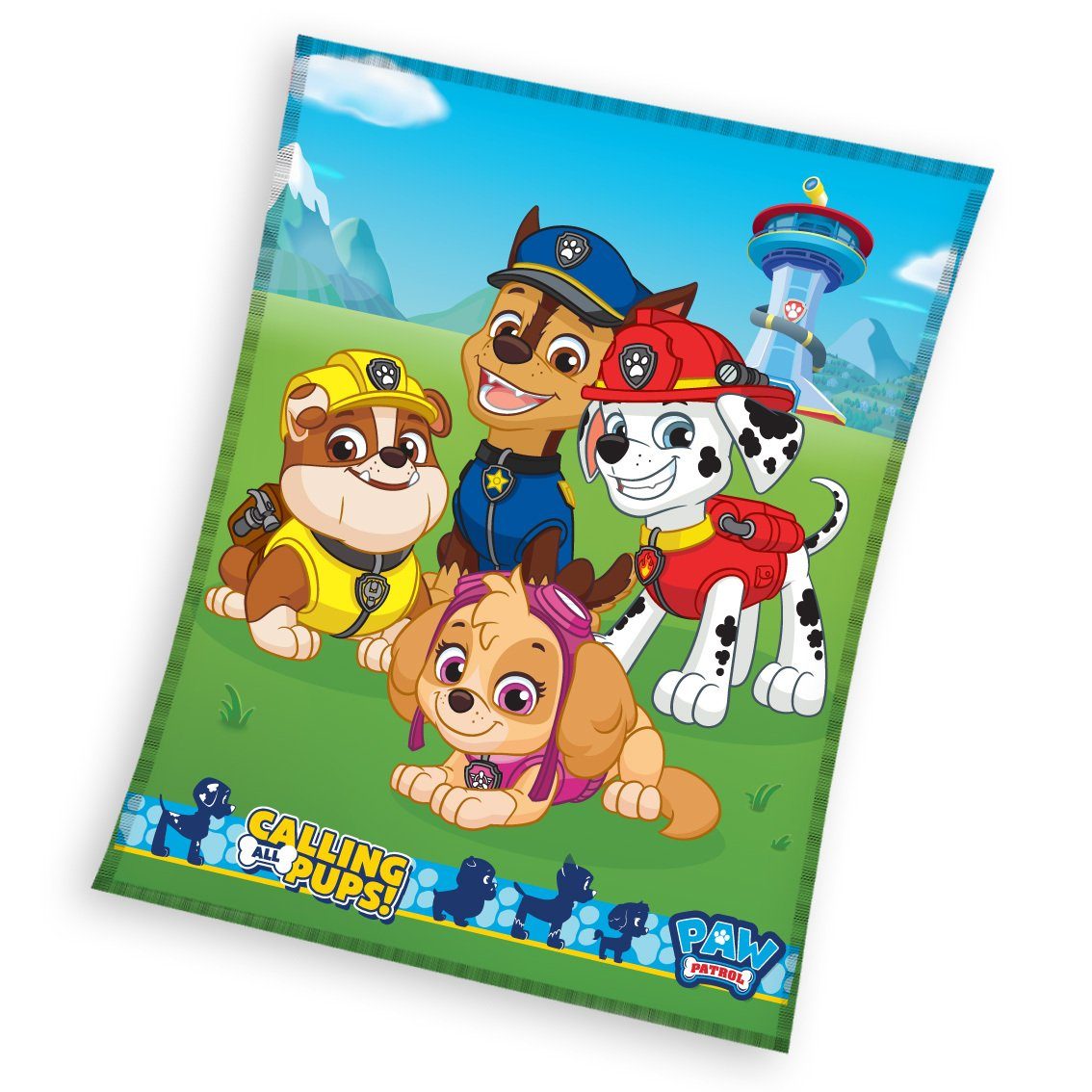 Kinderdecke PAW Patrol Fleecedecke Kuscheldecke 150 x 200 cm, PAW PATROL