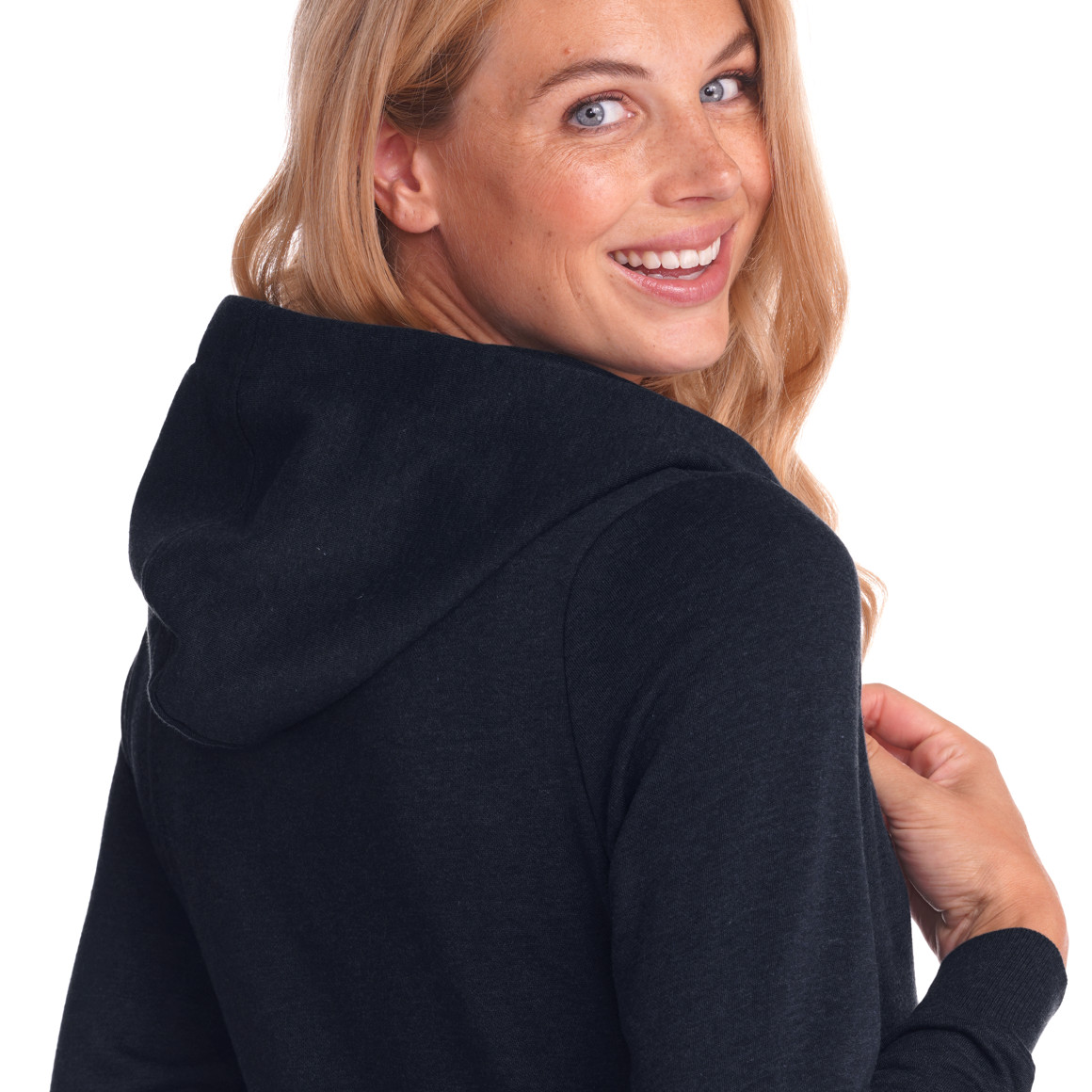 Damen Umstands-Sweatjacke mit Kapuze
