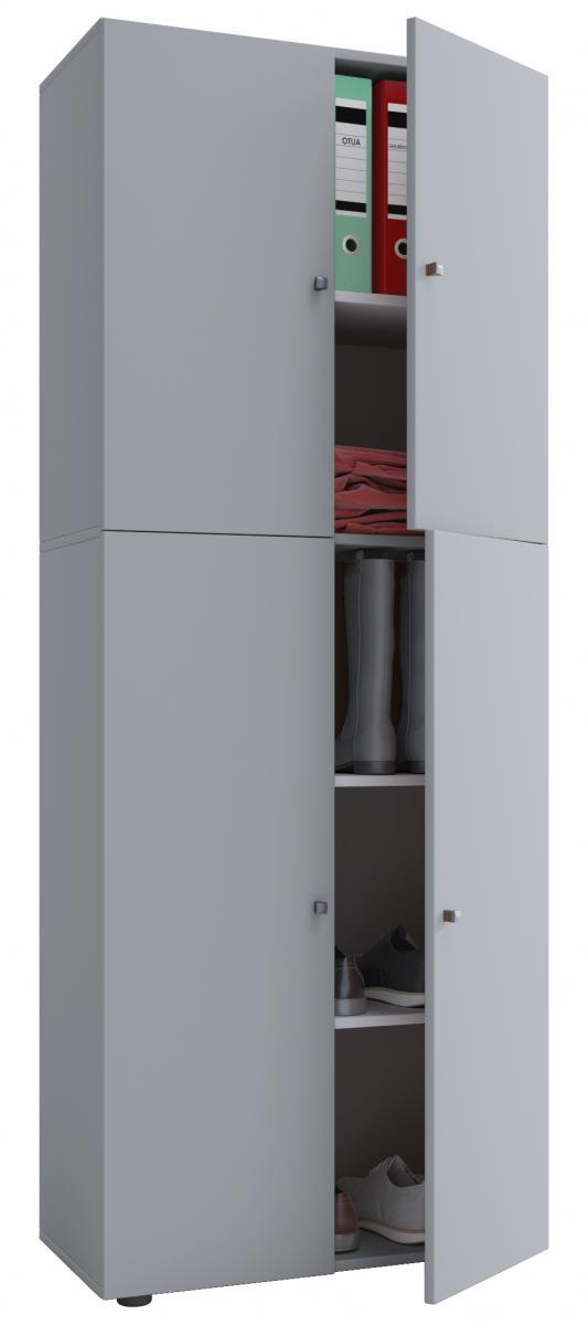VCM my home Kleiderschrank Lona / Grau