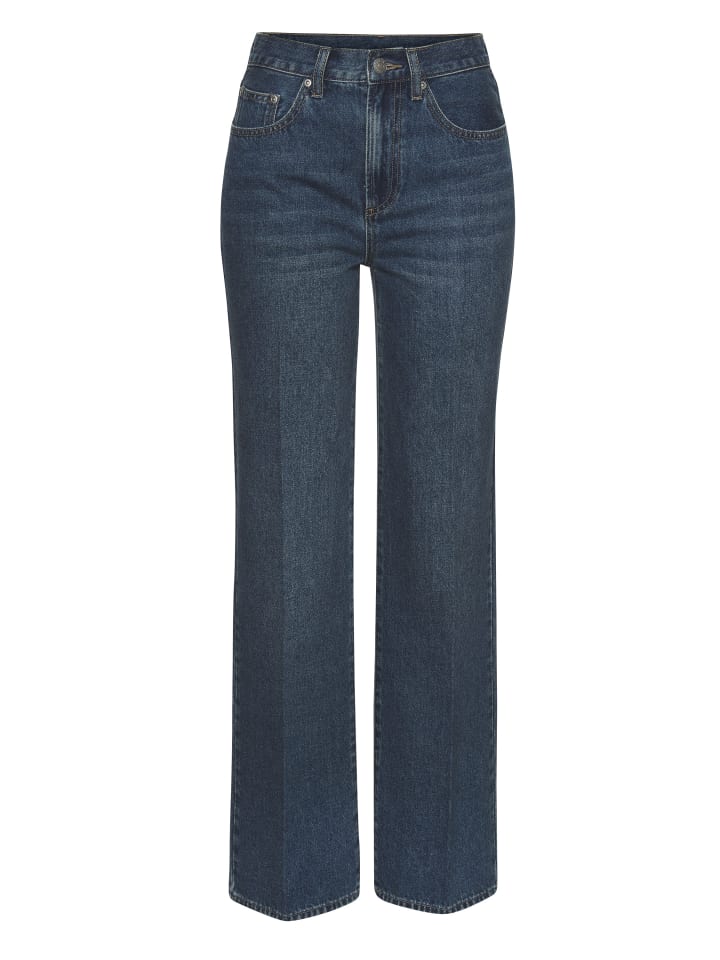LASCANA Weite Jeans in blue washed günstig kaufen