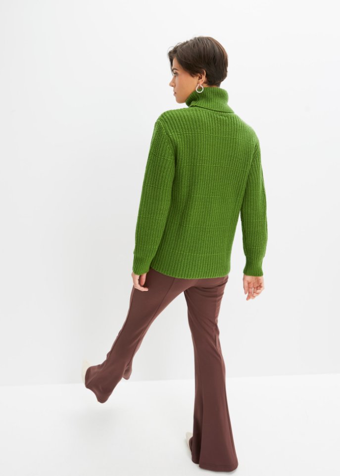 Strickpullover mit Rollkragen