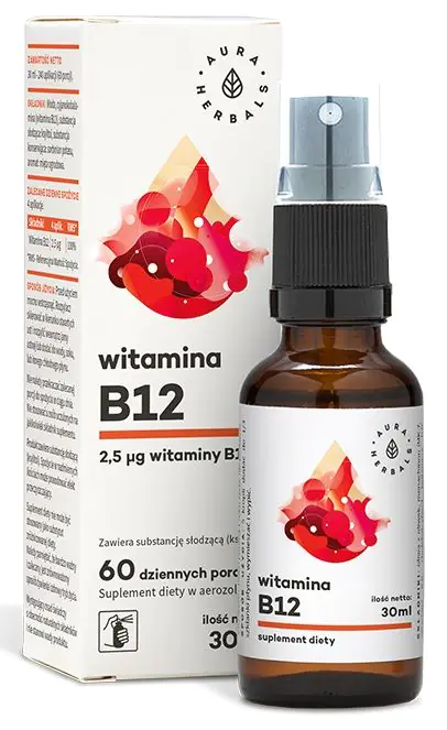 Aura Herbals Στοματικό σπρέι με βιταμίνη Β12