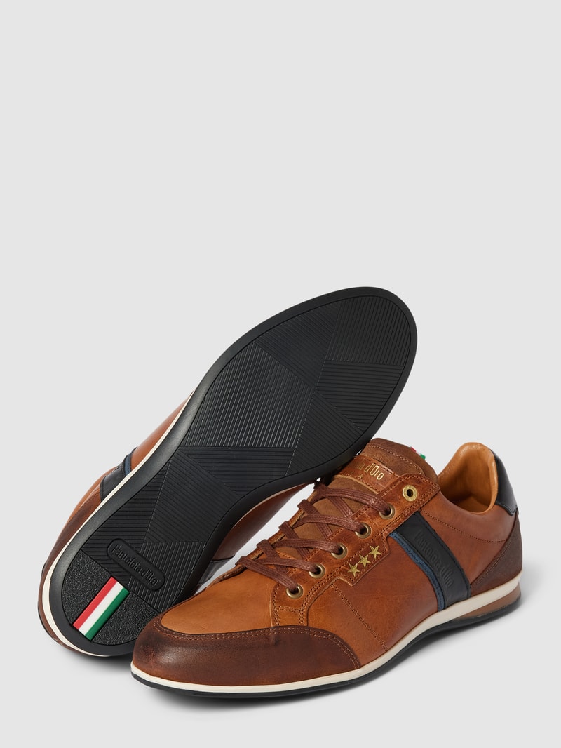 Sneaker aus Leder Modell 'ROMA UOMO' in cognac