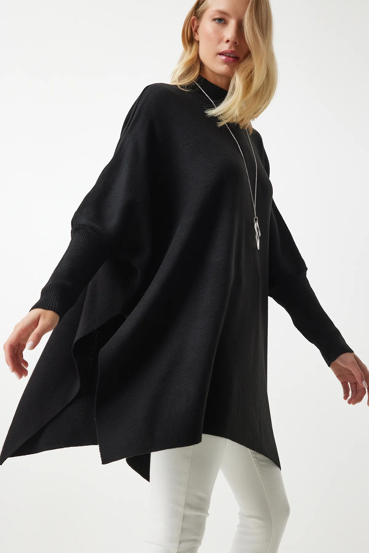 Happiness İstanbul  Pullover - Schwarz - Oversized