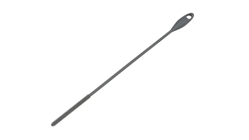 WENKO Silikon Trinkhalm-Bürste Triko 2er Pack Grau