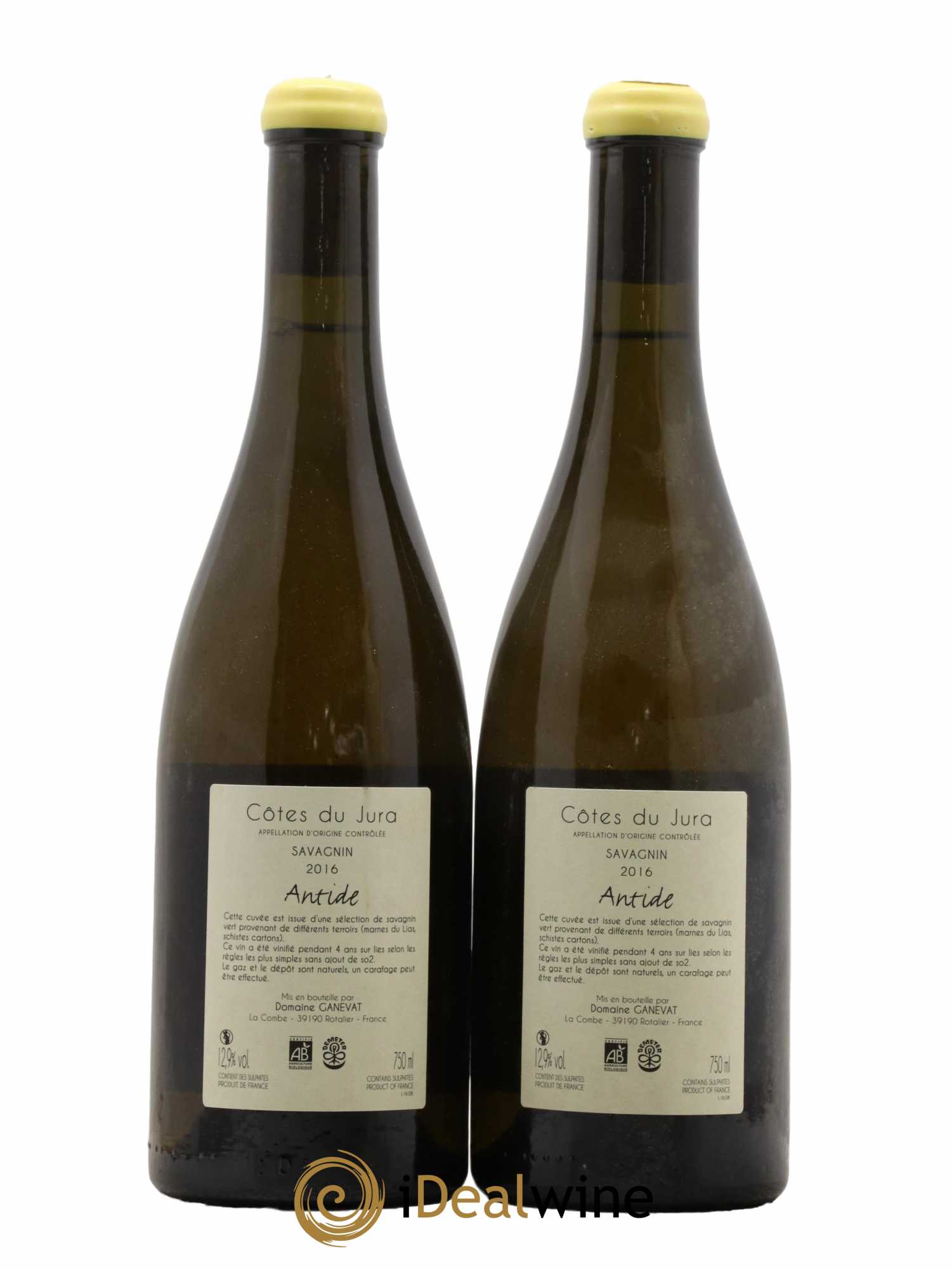 Côtes du Jura Savagnin Antide Jean-François Ganevat (Domaine)  2016 - Lot de 2 Bouteilles